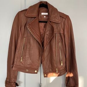 Calvin Klein Leather Moto Jacket